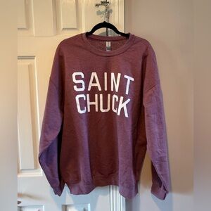 Saint Chuck Maroon Sweatshirt
